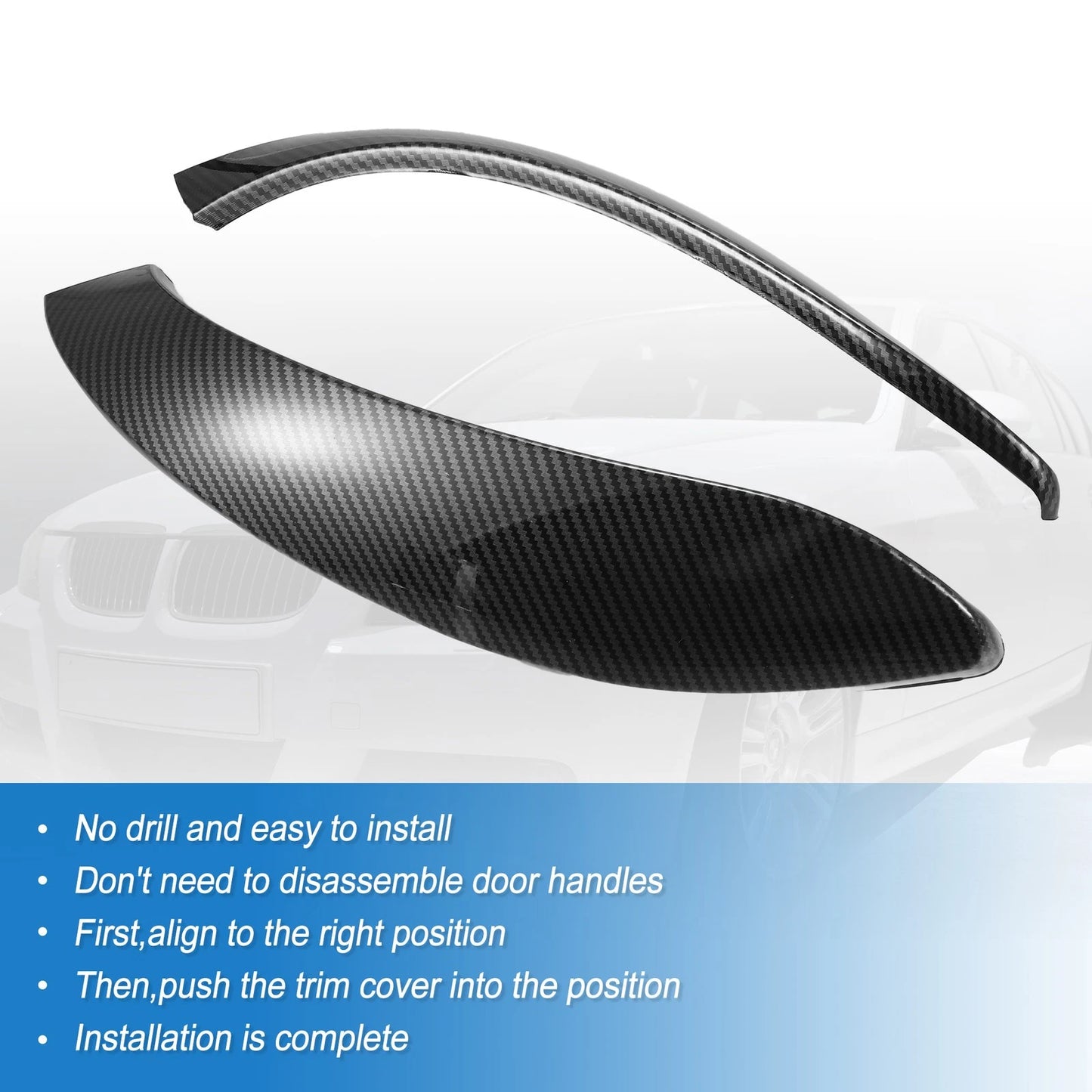 ABS Door Handle Outer Cover Kit for BMW 3 Series M3 F30 F31 F34