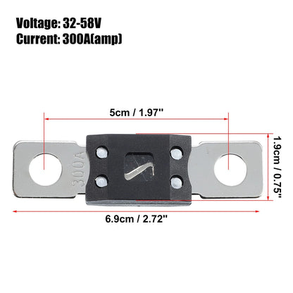 Fuse / 2x 300A 32V / Fuse Holder for Automotive Truck Motorcycle Boat Audio CD
