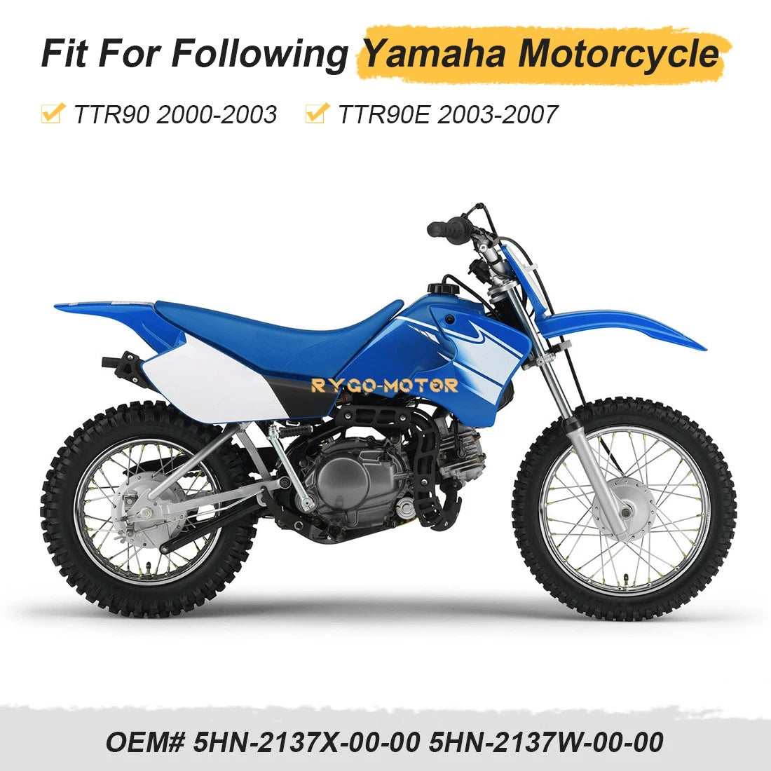 Left & Right Side Tank Shroud Air Scoop for Yamaha TTR90 (2000–2007)