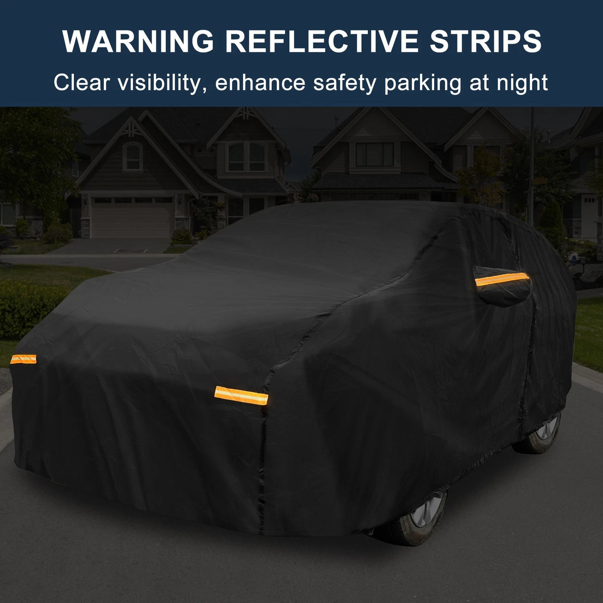 Waterproof Car Cover for Toyota Sienna (210D-PU, Black)
