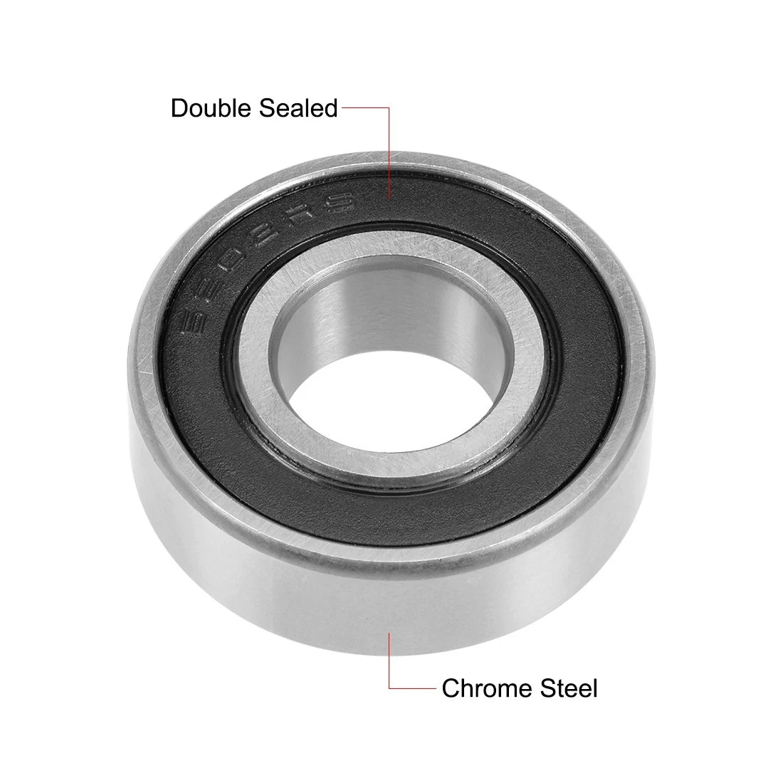 Deep Groove Ball Bearing 15x35x11mm Double Sealed Chrome Bearings 10pcs