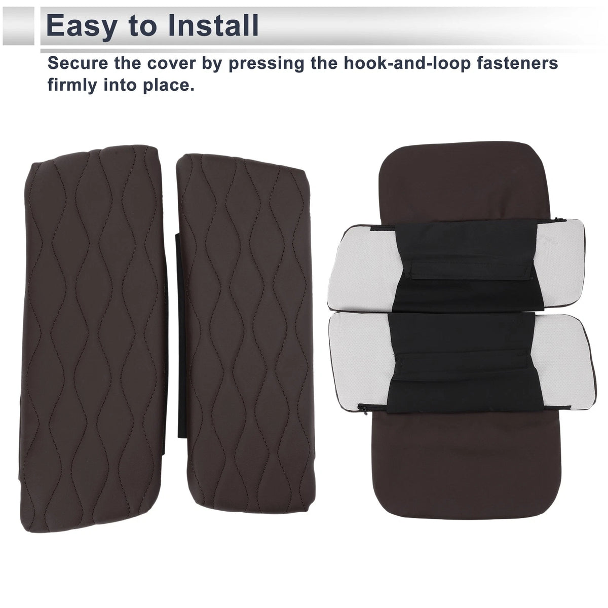 Center Console Cover with Storage Bag for BMW X5 G05 (2019 - 2023) Dark Brown