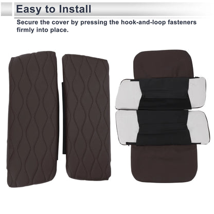 Center Console Cover with Storage Bag for BMW X5 G05 (2019 - 2023) Dark Brown