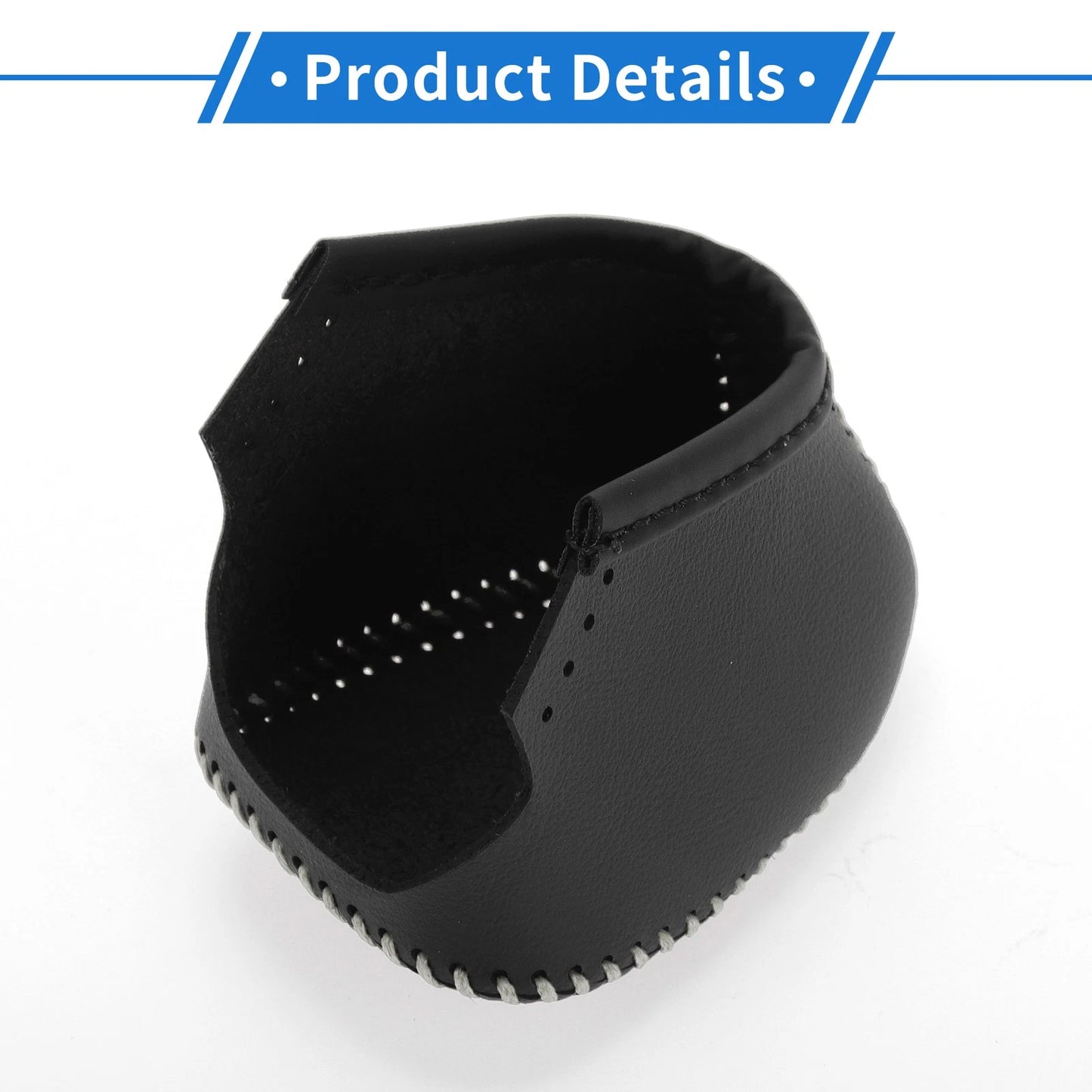 Gear Shift Knob Cover for Infiniti QX50 (2019 - 2024) Black Beige Faux Leather