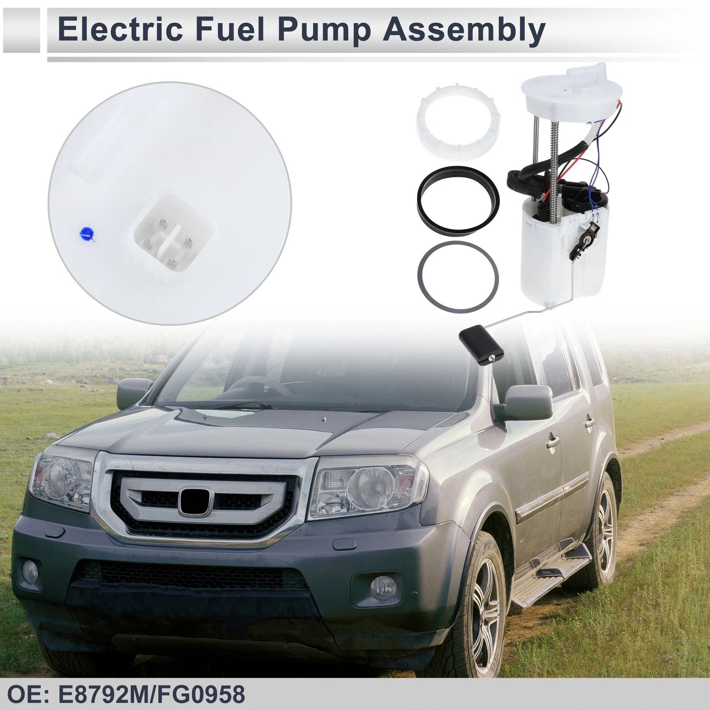 Fuel Pump Assembly for Acura ZDX, MDX, Honda Pilot V6 3.5L, 3.7L (2010-2013)