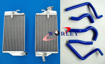 Aluminum Radiator & Blue Hose for Honda CR125 CR125R (2004)