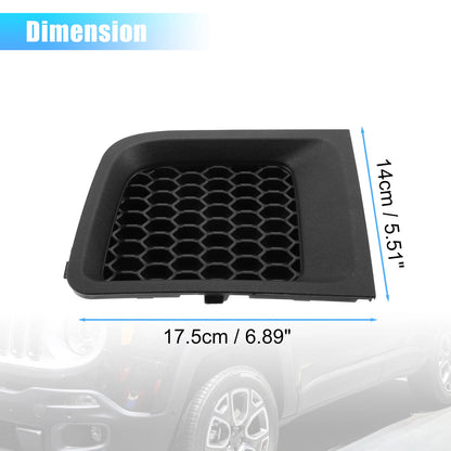 Front Lower Bumper Grille Insert Bezel Covers for Jeep Renegade (2015-2023)