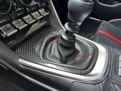 Carbon Fiber Manual Gear Shift Panel Cover Trim for Toyota GR86/Subaru BRZ 22-24