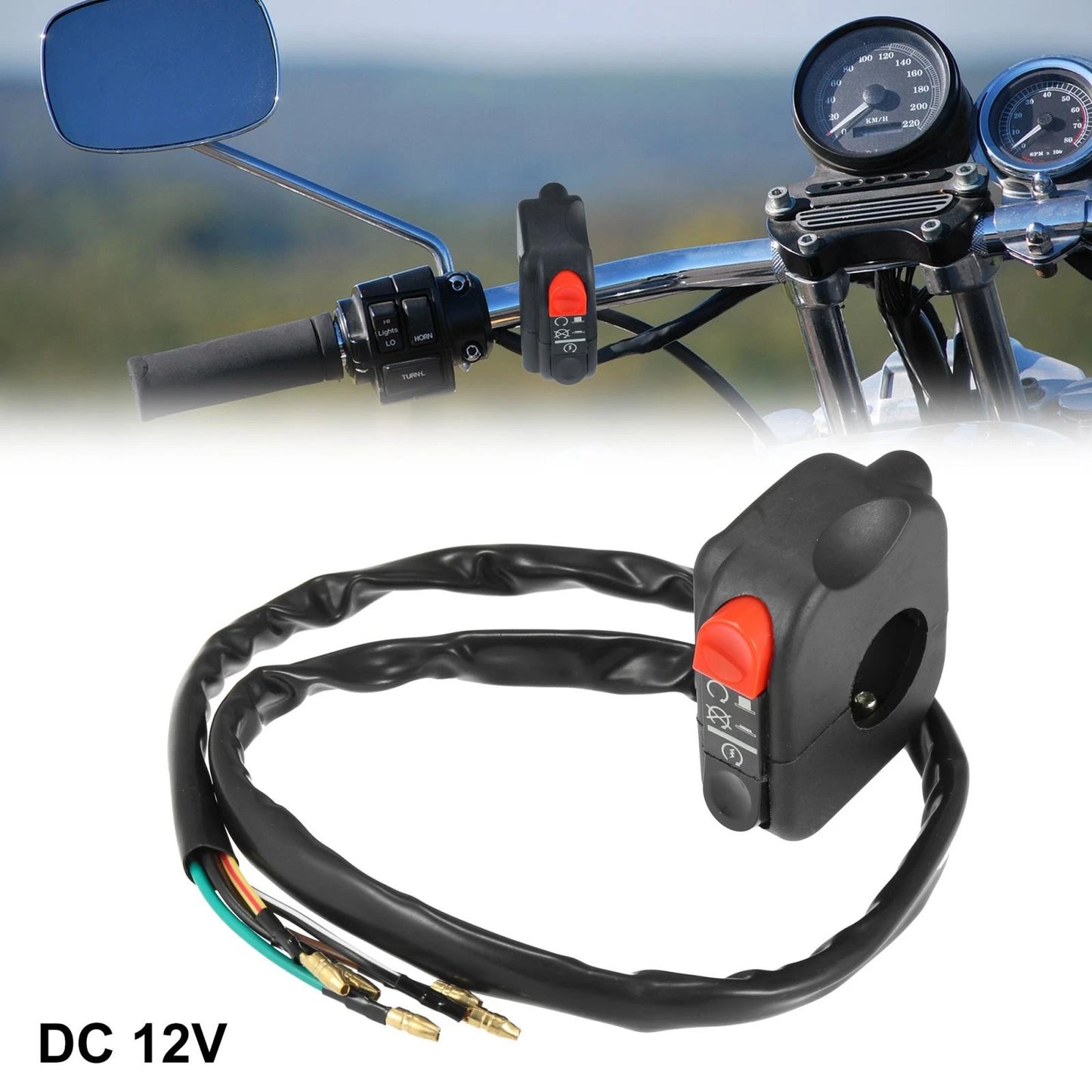 Headlight & Ignition Switch / 7/8" 22mm / Motorcycle