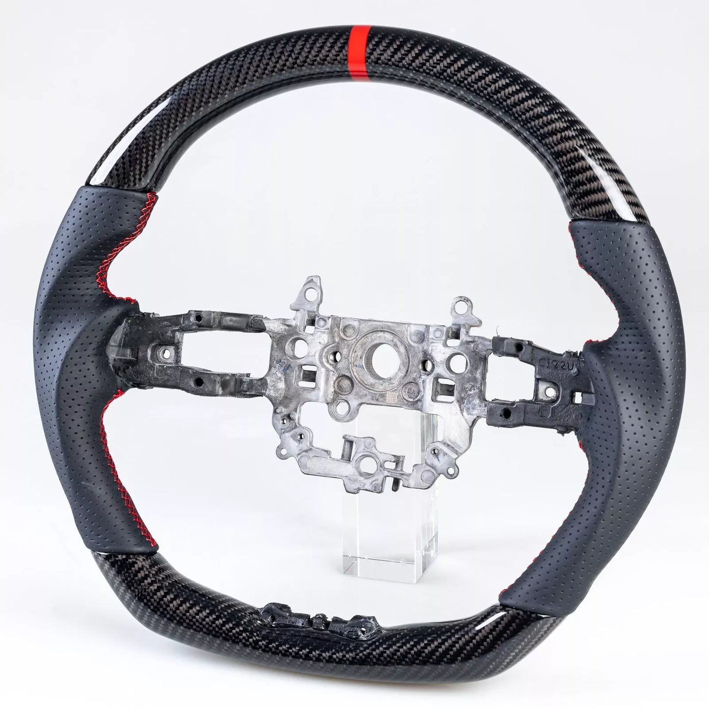 Carbon Flat Bottom Leather Steering Wheel for Honda Civic (2022-2024)