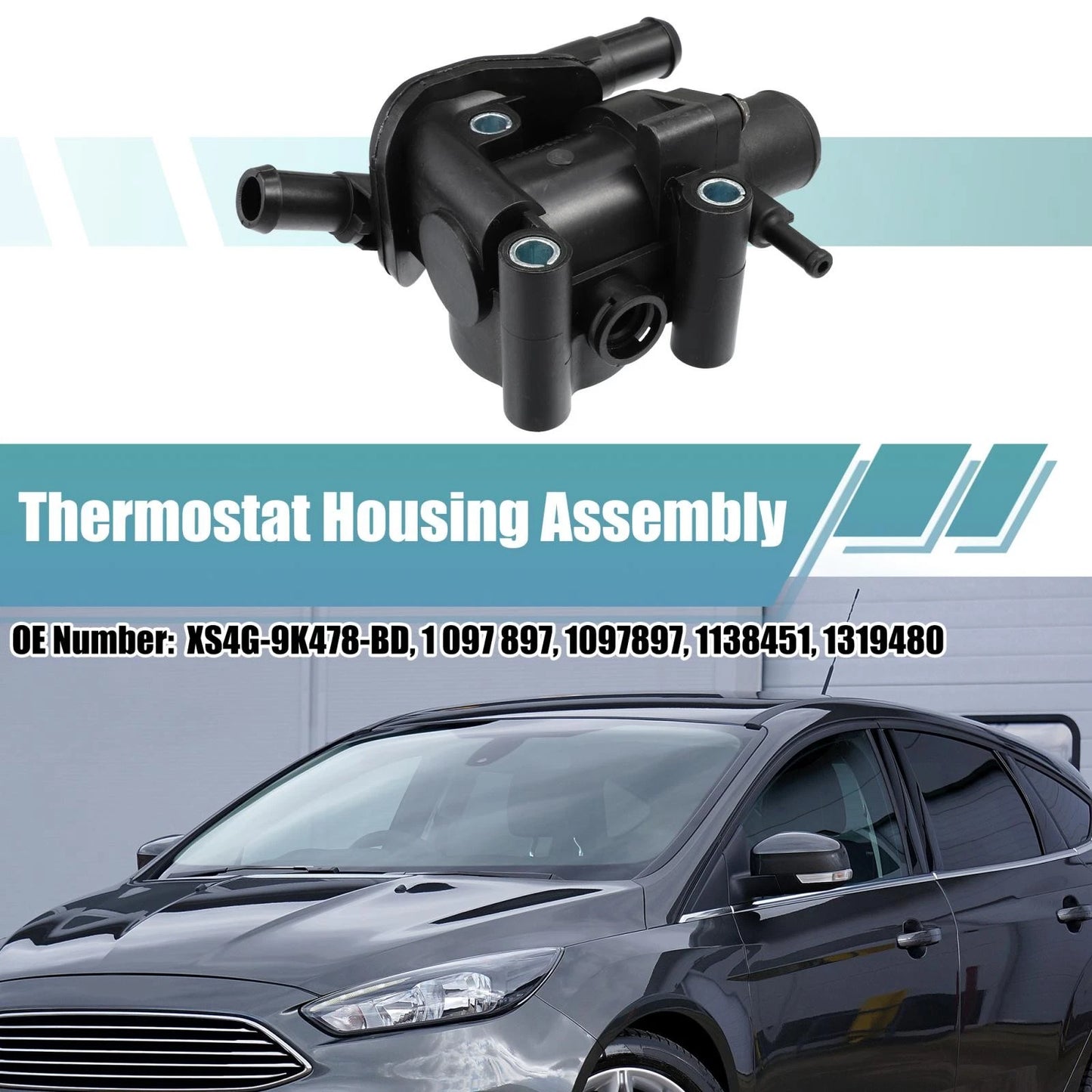 Engine Coolant Thermostat Housing for Ford 2001-2020 (2001-2020)