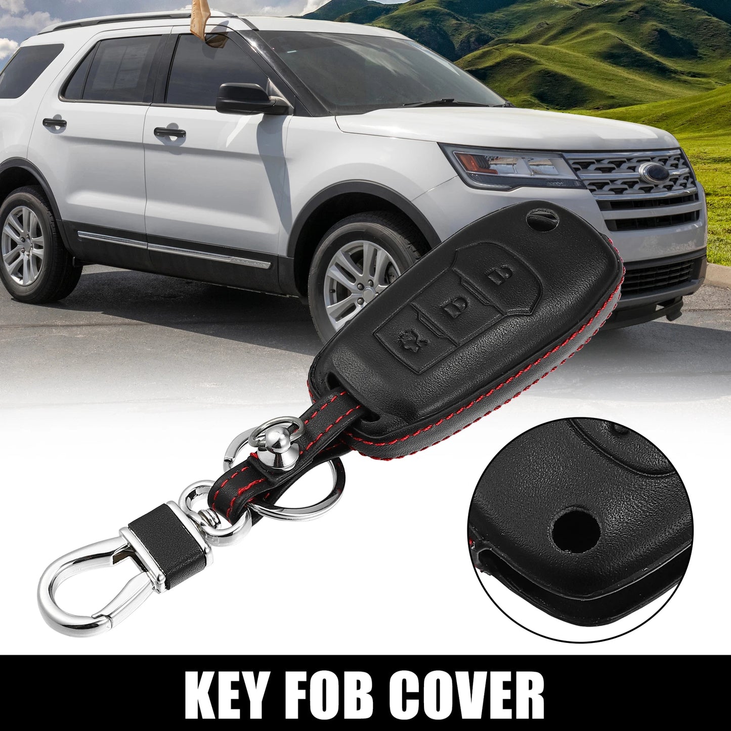 3 x Button Auto Remote Key Fob Case Cover for Ford (No Year Specified)