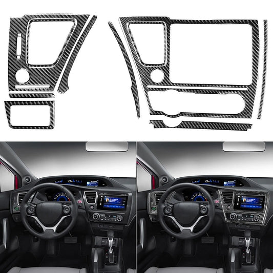 10 x Carbon Fiber Decal Set for Honda Civic 9th (2006–2011)