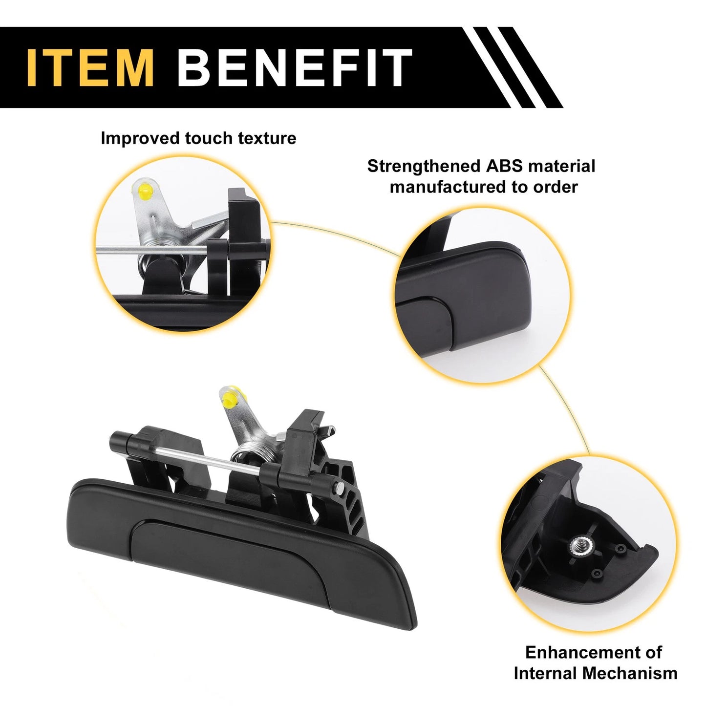 Liftgate Latch Tailgate Handle for Toyota Tacoma (1995-2004) Black