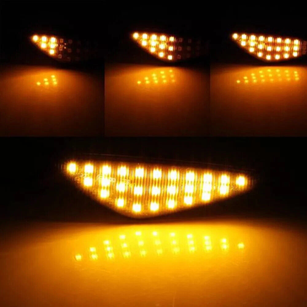LED Side Marker Turn Signal Lights for BMW F25 X5 E70 X6 E71 E72 (2011-2018)
