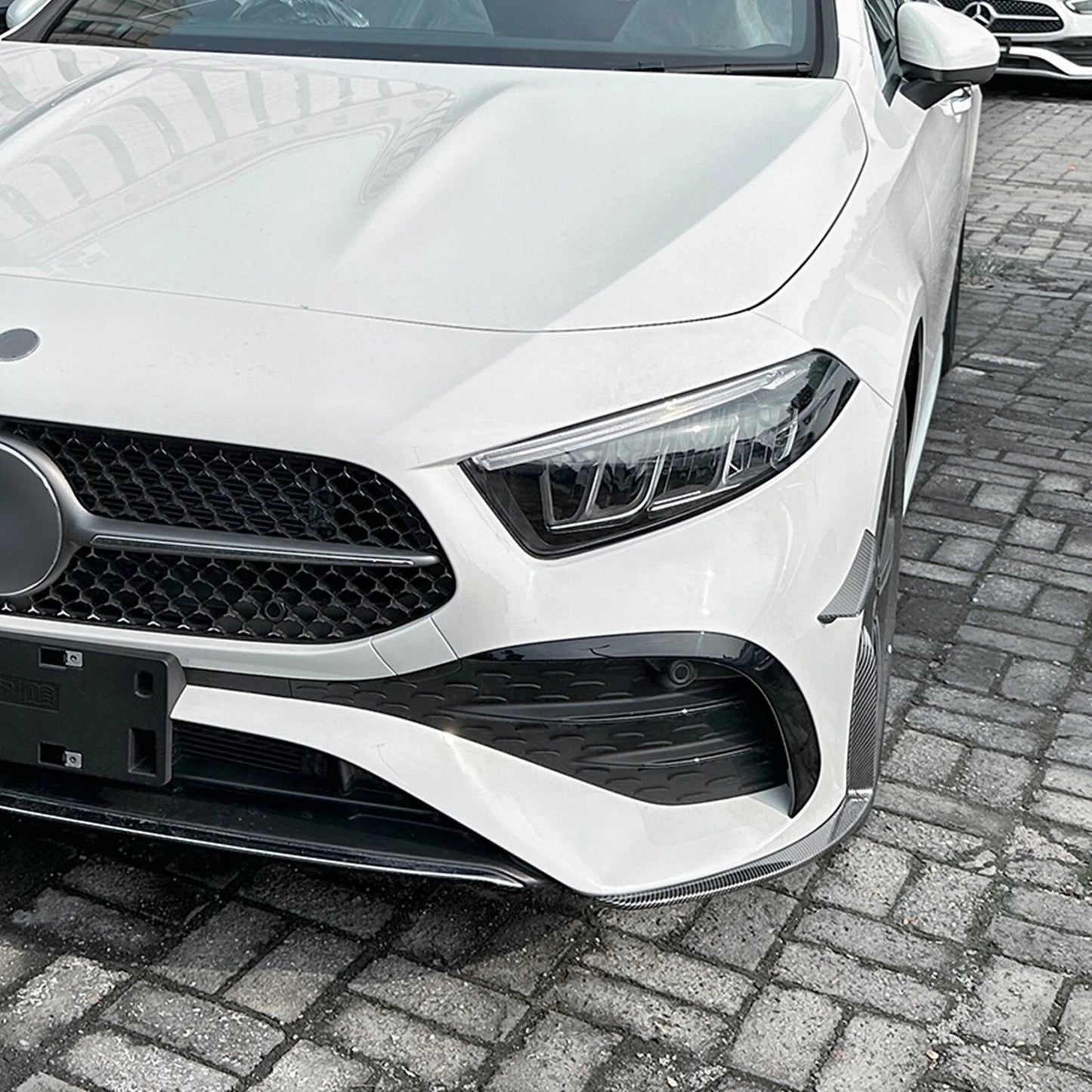 Front Side Spoiler Cover Trim for Benz W177 A180 A200 (2023-2024)