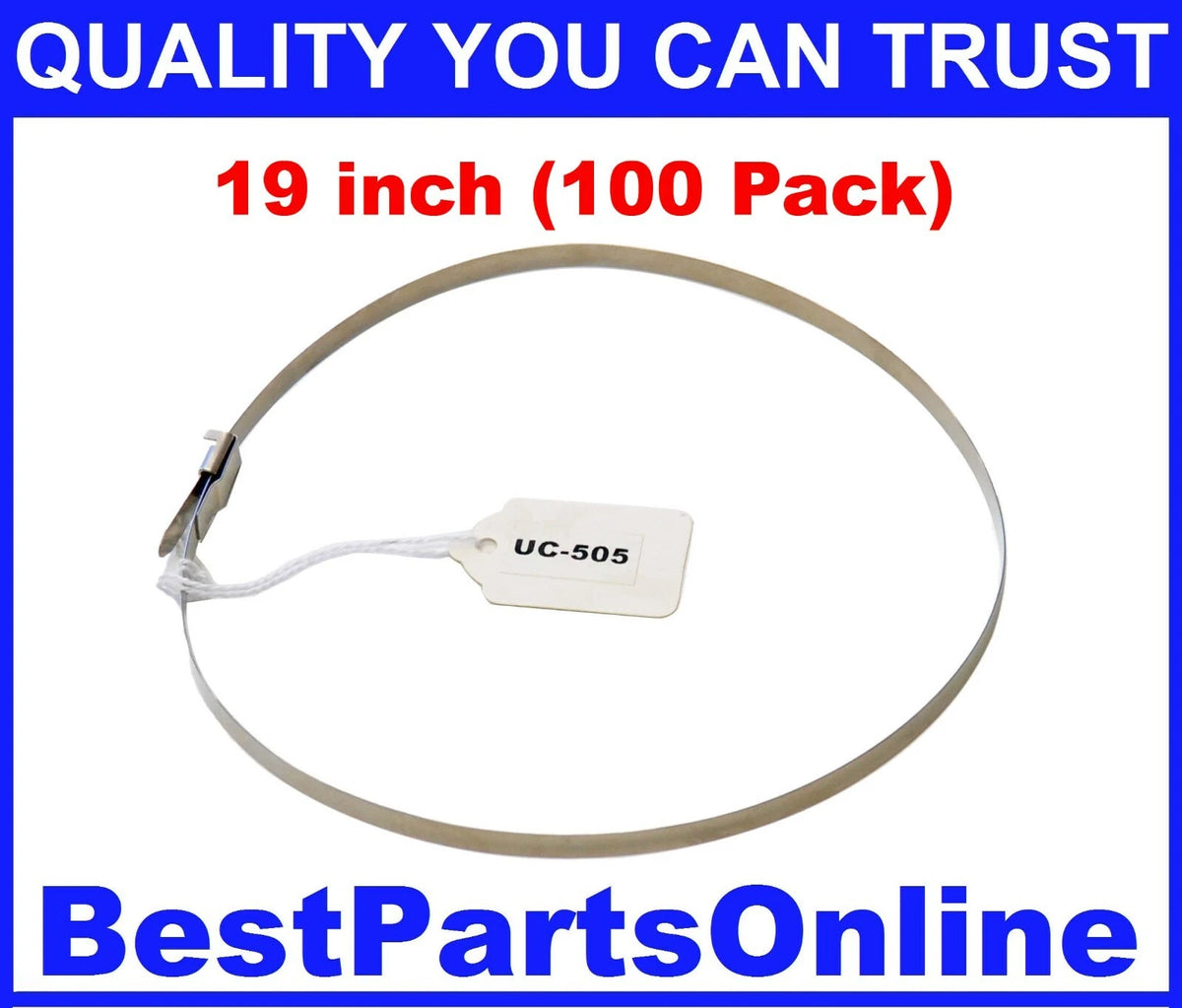 Boot Clamp / 19-In 100 Pcs / Stainless Steel Drive Shaft CV Joint Clamp