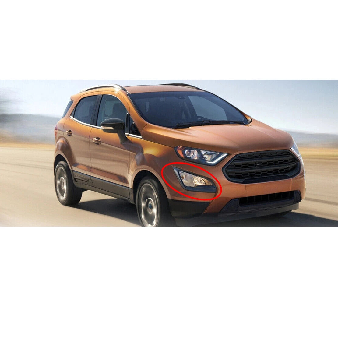 Right Front Fog Light Cover Trim for Ford EcoSport (2018-2021)