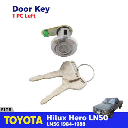 Cylinder Door Lock Safety Key LH Fits Toyota Hilux LN50 LN56 Pickup 1984-88 D08