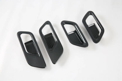 Carbon Fiber Interior Door Handle Bowl Cover Trim for Nissan Rogue (2021-2023)