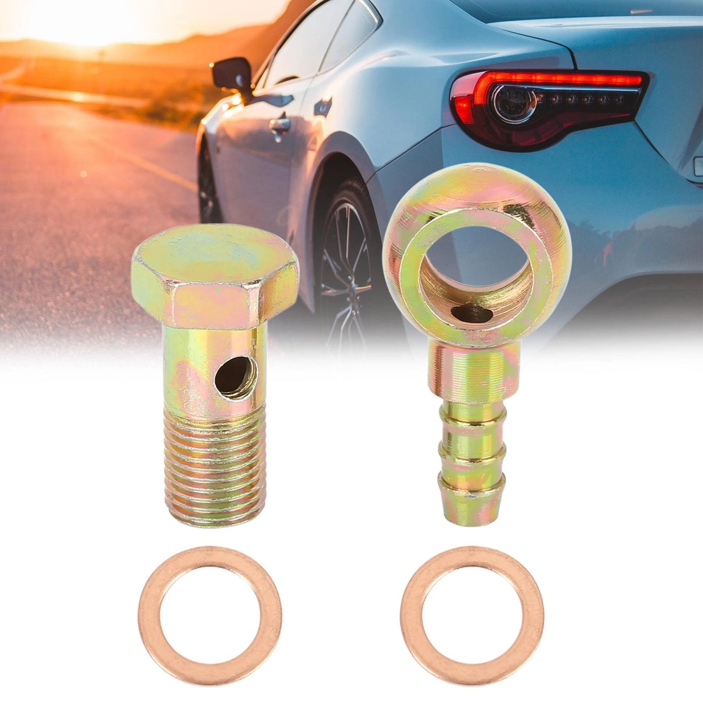 12mm Diameter Banjo Bolt Washer Kit for Motorcycle Car