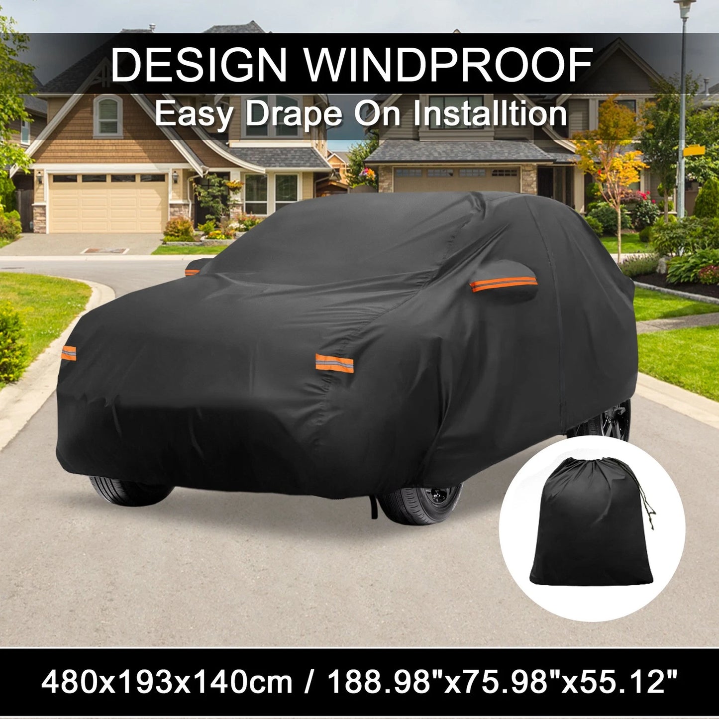 Waterproof Aluminum Film Car Cover for Kia Niro (2017-2023)