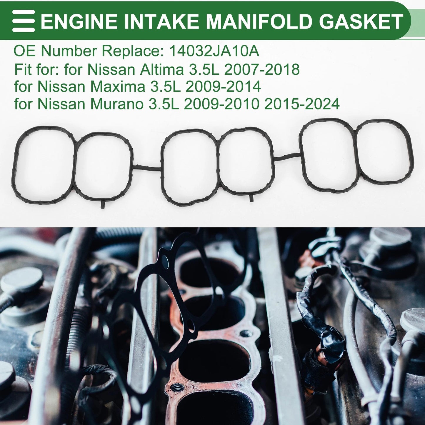 Intake Manifold Gasket for Nissan Altima 3.5L (2007-2018)
