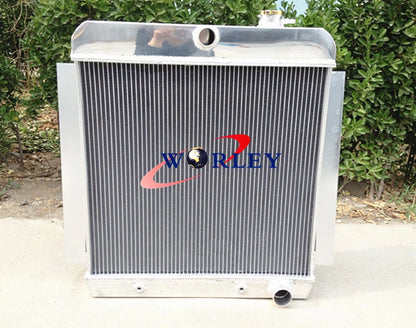 3 Row Aluminum Radiator + 16" Fan for 1955-1959 Chevy Pickup Truck