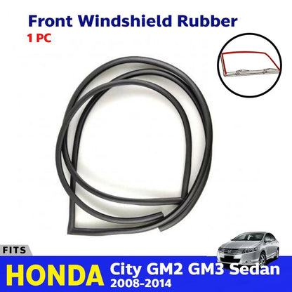 Front Windshield Rubber Seal Weatherstrip Fits Honda City 4D Sedan 2008-14