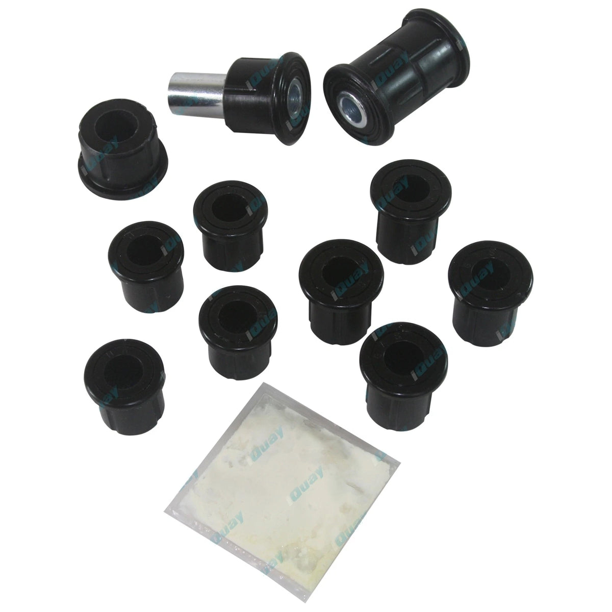 L+R Greasable Rear Leaf Spring Shackle Bush + Pin Kit for Hilux 4x4 IFS 91~05