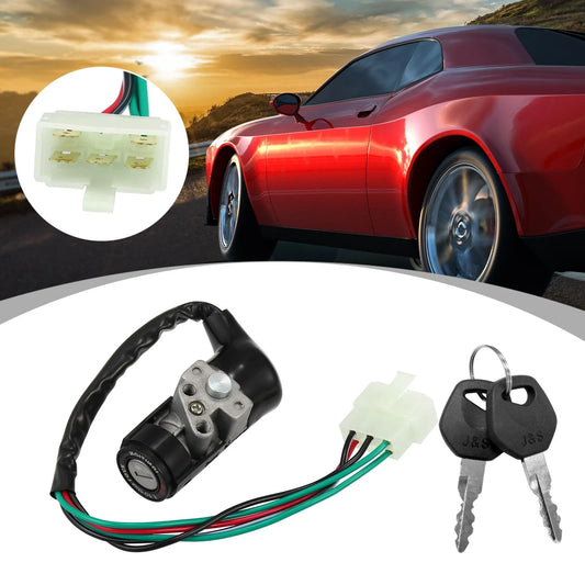 Ignition Switch Lock / 5 Wires / 2 x Keys for GY6 125