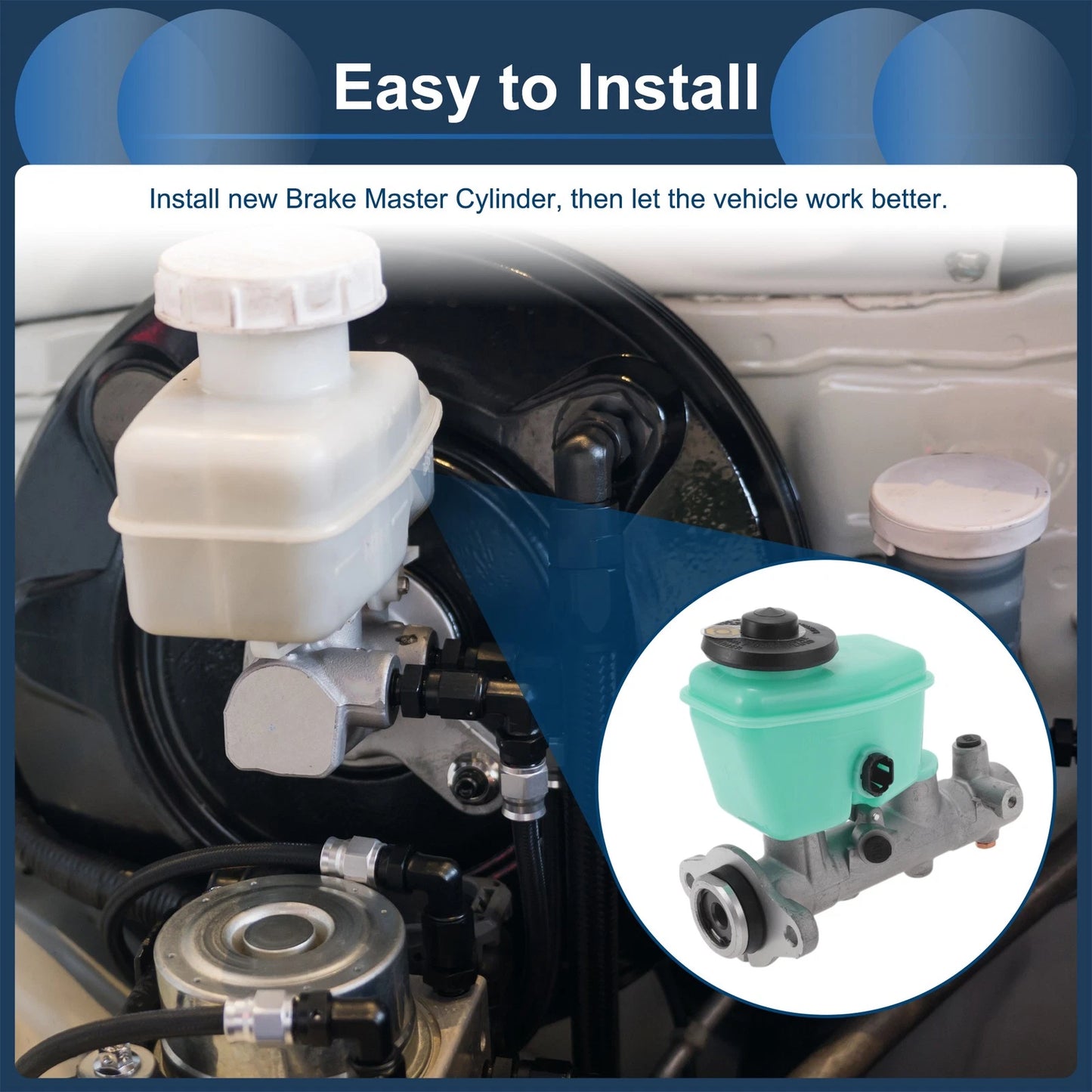 Brake Master Cylinder with Reservoir for Toyota Hilux MK4 (1997-2001)