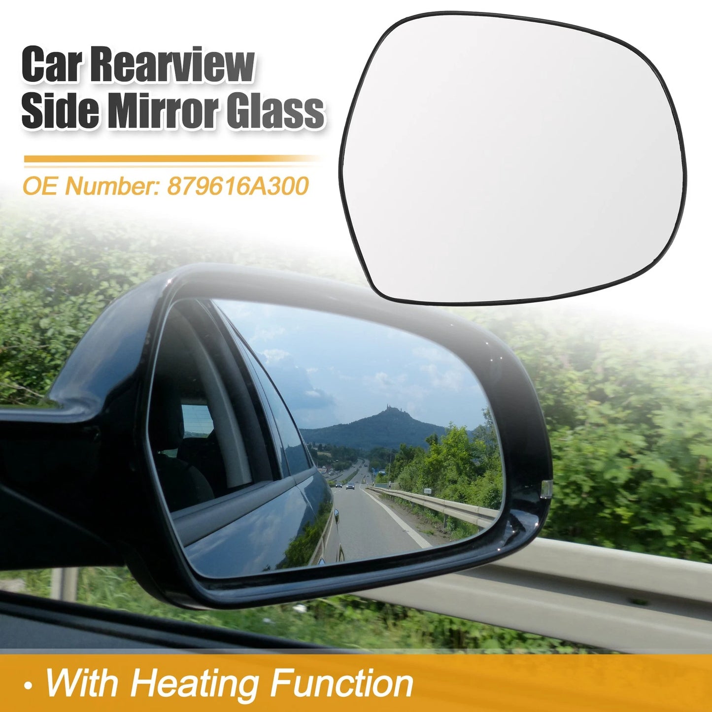 Right Side Rearview Heated Mirror Glass for Lexus GX470 (2003–2009)