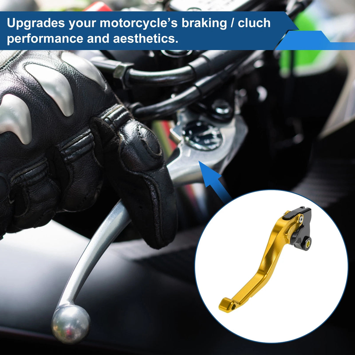 1 Pair Short Brake Clutch Levers for Kawasaki Ninja ZX10R (2015–2024)