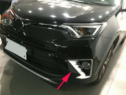 ABS Chrome Front Fog Light Cover Trim for Toyota RAV4 (2016-2016)