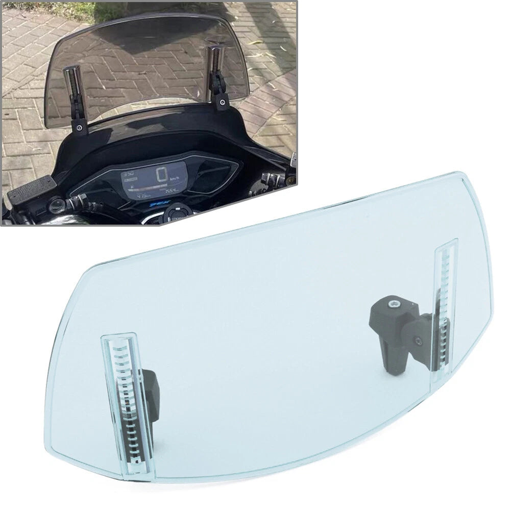 Universal Windshield Wind Deflector for Motorcycle - Fits Various Models