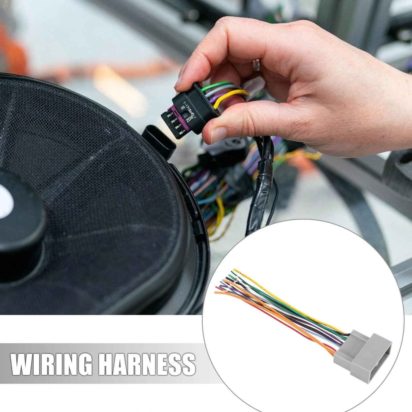 New Car CD Player Wiring Harness for Honda City, Crider, Accord, Fit, CRV
