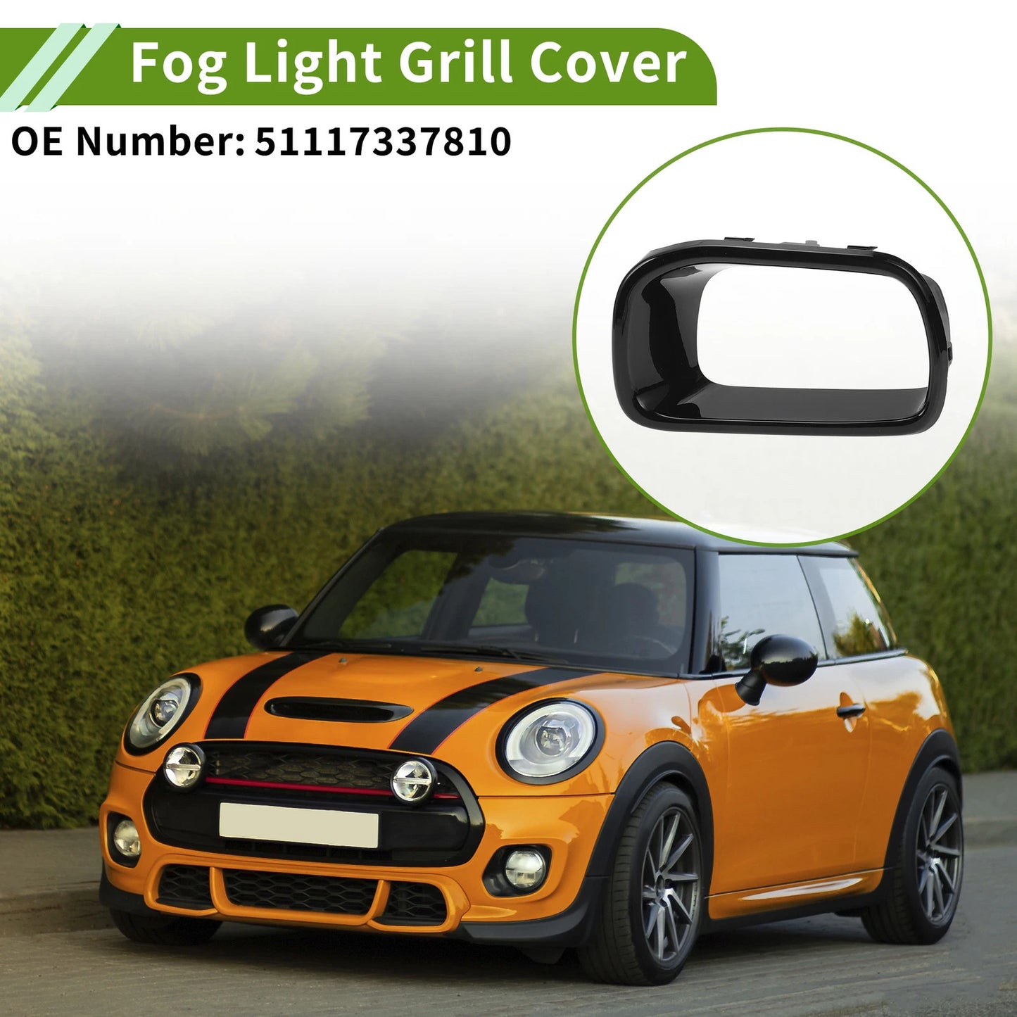 Front Right Fog Light Grill for Mini Cooper (2014-2021)