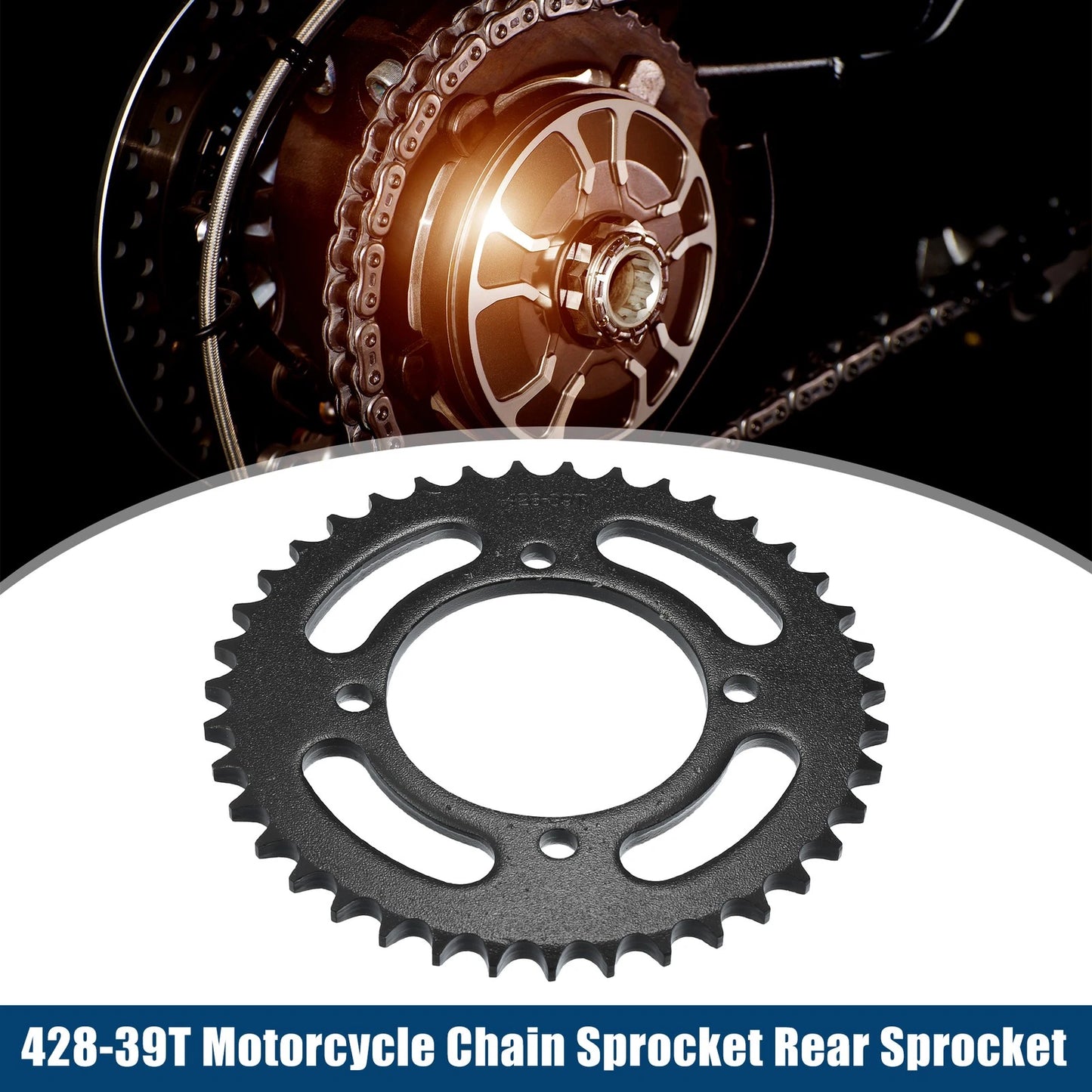 39 Tooth 76mm Motorcycle Chain Sprocket Rear Sprocket for Dirt Bike