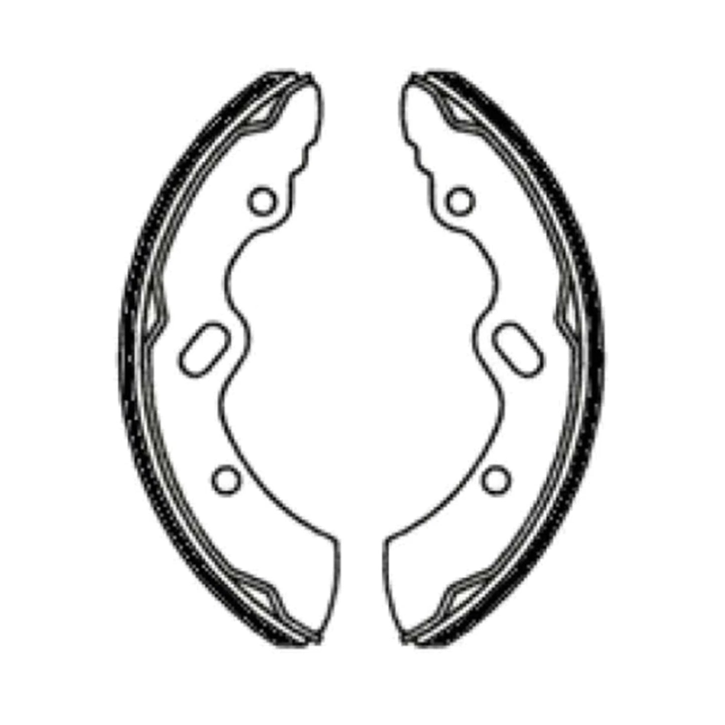 4 x Brake Shoe Linings for MITSUBISHI CANTER