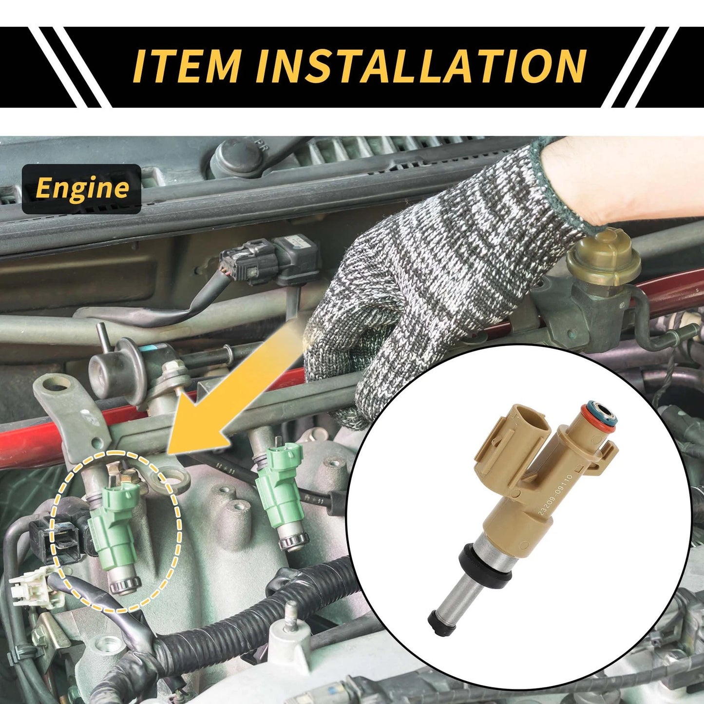 Fuel Injector 12 Holes for Toyota Tundra (2007-2008)