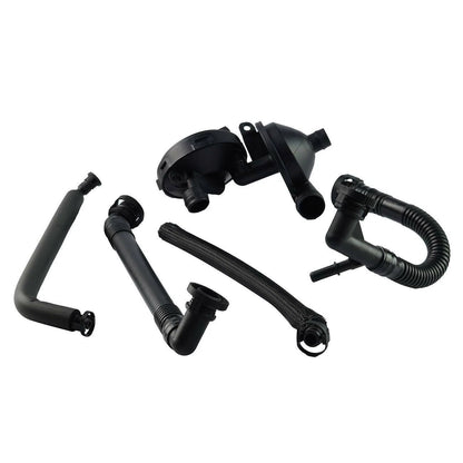 5PCS PCV Crankcase Vent Valve & Breather Oil Separator Hose Kit for BMW E46 E39 (1998-2006)