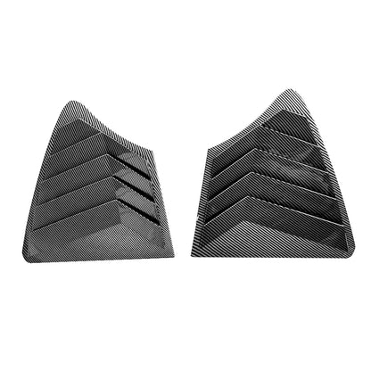 Carbon Fiber Look Side Window Louver Cover Trim for Infiniti Q50 (2014–2023)
