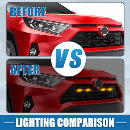 Grill LED Light Front Grille Lights for Toyota RAV4 (2019–2022)