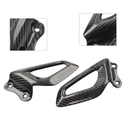 Carbon Fiber Rearset Footrest Plate Heel Guard for BMW S1000RR, M1000RR (19-24)