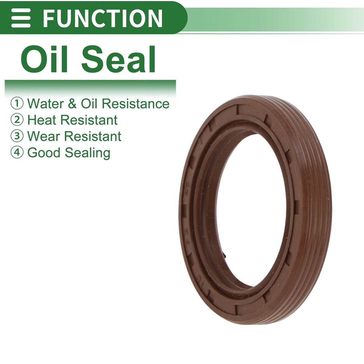 Oil Seal FKM Rubber 32x45x7mm High Pressure Brown 5 Pcs
