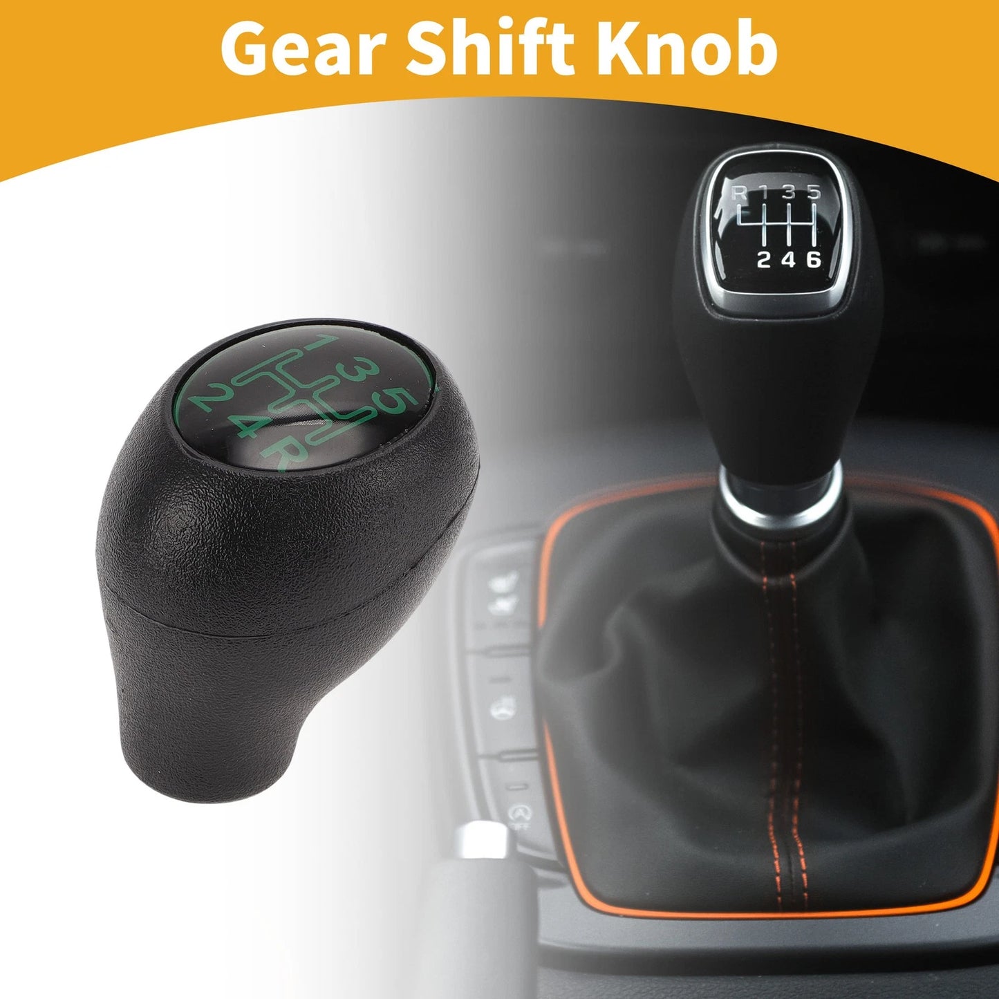 5 Speed Manual Gear Shift Knob for Peugeot 205 (1983-1998) Black Green
