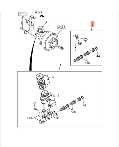 Brake Master Cylinder for Isuzu Dmax 4JJ 4JK (2007-2011)