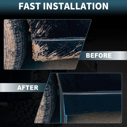 Mud Flaps Kit for Ford Ranger 2024-2025 Splash Guards, No-Drill Installation