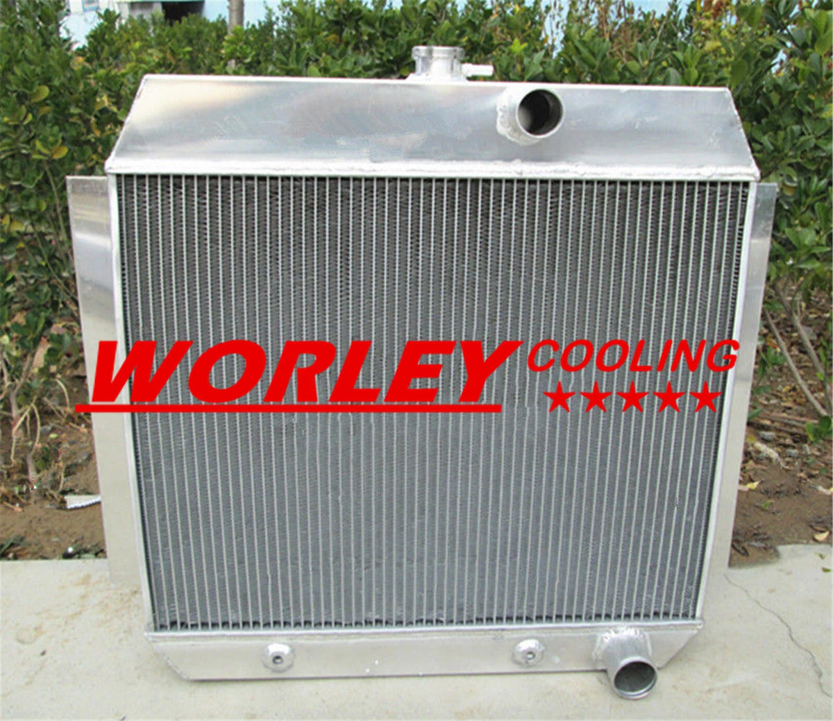 3 Row Alloy Radiator for Chevrolet Corvette C1 Blue Flame 235 (1953-1955)